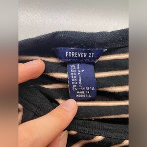 Black and white striped t shirt